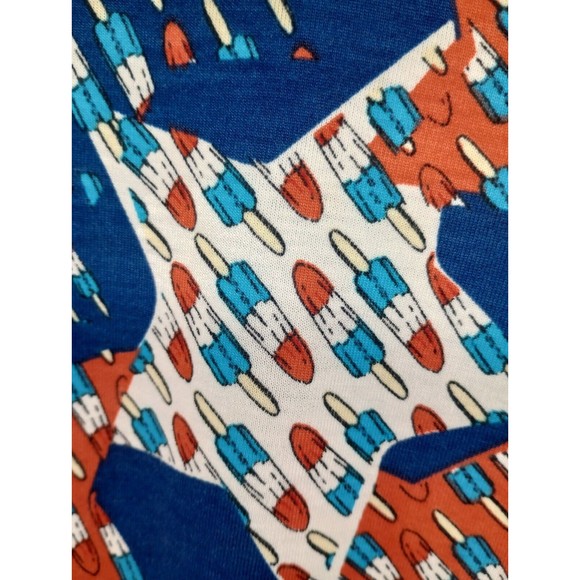 NWOT LuLaRoe Tunic Top Fireworks Popsicles Stars Patriot Summer 4th Of July SZXS - Picture 10 of 16